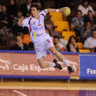 Cabanas, en la foto, Carrillo y Goñi son los tres canteranos que subirán al primer equipo del Ademar
