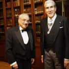Martín Villa y Fernando Suárez el día del ingreso en la Academia de Ciencias Morales y Políticas.