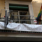 Protesta en el Raval por los narcopisos.