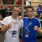 Los dos púgiles leoneses en el torneo de Bilbao.