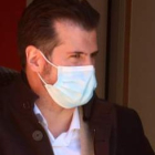 Luis Tudanca ayer, en su visita a Salamanca. JM GARCÍA
