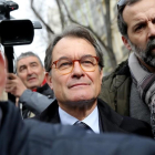 Artur Mas, a su salida del Tribunal Supremo.