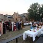 Los 240 comensales ataviados con los trajes del medivo celebraron ayer la cena.