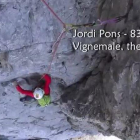 Escalada de Jordi Pons en la pared norte del Vignemale, en los Pirineos franceses.