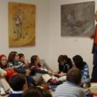 Pedro Tapia charla con los alumnos del colegio Maristas
