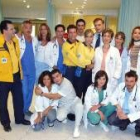 Algunos de los actores de «Hospital Central» que se despide hoy