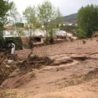 Una imagen de un arroyo jienense desbordado tras las intensas precipitaciones.