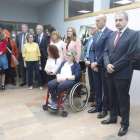 Inauguración de la exposición en el Ayuntamiento de León. RAMIRO