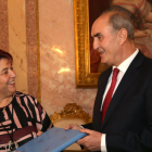 El Procurador del Común de Castilla y León, Tomás Quintana López, se reúne con la alcaldesa de Segovia, Clara Luquero