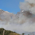 El incendio de Villalfeide, en Matallana, se produjo por una negligencia en labores apícolas. DL