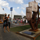 Acto de inauguración de la escultura realizada por la 60ª Edición de la Feria. FERNANDO O. PERANDONES