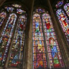 Aún resta por rehabilitar alrededor del 50% de los vitrales de la Catedral.