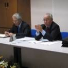 Segurado y Álvarez durante la presentación en Valencia de Don Juan