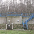 Depósitos de la estación de tratamiento de agua potable de La Bañeza.