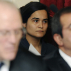 Triana Martínez, en una de las primeras sesiones del juicio celebrado en la Audiencia Provincial. JAVIER CASARES/EFE