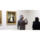 Los tres retratos de Goya en las paredes del Museo de Bellas Artes de Bilbao.