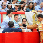 Gonzalo Caballero dedica un toro a Froilán de Marichalar en Santander.