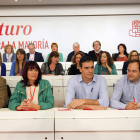 El secretario general del PSOE, Pedro Sánchez, preside el Comité Federal del partido. JUAN LÁZARO