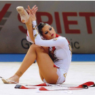 Carolina Rodríguez durante la ejecución de uno de sus ejercicios, en una imagen de archivo.