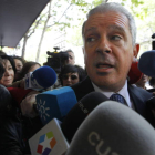 El presunto número dos de la trama Gürtel, Pablo Crespo, a su salida de la Audiencia Nacional.