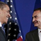 El presidente Obama se reunió con Zapatero tras la cumbre de Estados Unidos y la Unión Europea