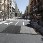 Estado de la calle Ordoño II tras las obras de remodelación.