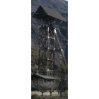 El característico castillete de la mina es del siglo XIX.