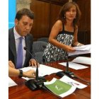 El alcalde de Ponferrada y la edil de Cultura, ayer.