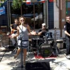 Concierto del grupo leonés Swing Combo, ayer en Villamañán