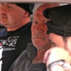 El jefe de la mafia calabresa, Domenico Oppedisano (centro), durante su detención.
