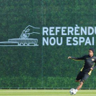 Neymar, durante un entrenamiento.