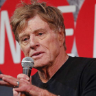 El actor Robert Redfor durante una presentación de su nueva película.