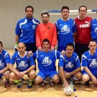 Formación del equipo Alquileón de disputa la Liga Antibióticos.