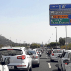 Retenciones a la entrada de Barcelona.
