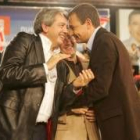 Miguel Martínez y Rodríguez Zapatero arroparon a Francisco Fernández, en segundo plano en la foto