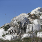 Fardos de basura acumulados