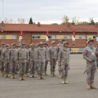 El Patio de Armas de la base militar acogió el acto de bienvenida a los militares.