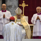 El papa, durante la ceremonia de beatificación. RICCARDO ANTIMIANI