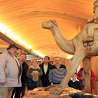 Blanco, Monteserín, Valcarce, Carrasco, González y Prada, durante la visita a la Casa de las Gentes de Balboa.