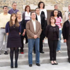 Pedro Muñoz, con la candidatura con la que aspira a la reelección en Toreno.