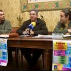 Francisco Valverdú, García Millán y Eladio Díez, ayer en la Diputación