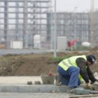 Obras de construcción en La Lastra, el polígono residencial de más futuro en la ciudad