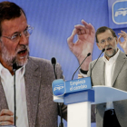 Rajoy, durante su intervención en La Coruña.