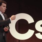 Albert Rivera en un acto de su partido, esta semana. J.J. GUILLÉN
