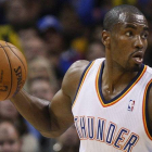El jugador de los Thunder de Oklahoma City Serge Ibaka.