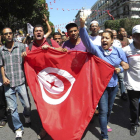 Protestas en Túnez contra el asesinato de Brahmi.