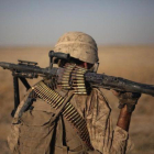 Un marine estadounidense, de regreso a su base en la provincia de Helmand (Afganistán), en el 2011.