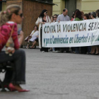 Concentración contra la violencia de género.