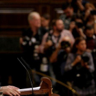 El presidente del Gobierno, Mariano Rajoy, en una reciente intervención en el Congreso.