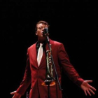 El vocalista del grupo Dr. Bogarde, Javier Arias.